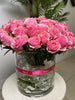 PINK ROSES IN A VASE